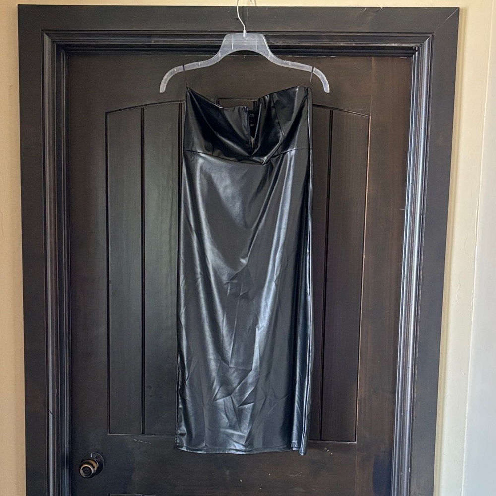 River Island Black Strapless Dress